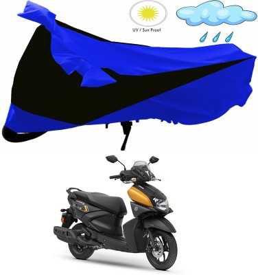 Ascension Two Wheeler Cover for Yamaha(RayZR 125, Black, Blue)