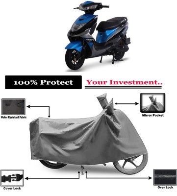 Amexride Two Wheeler Cover for Ampere(REO BS6, Grey)