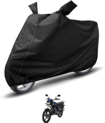 Auto Hub Waterproof Two Wheeler Cover for Hero(Splendor Plus, Black)