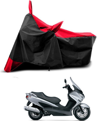AASHTIK MART Two Wheeler Cover for Suzuki(Burgman Street, Red, Black)