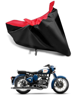 KEDIT Two Wheeler Cover for Royal Enfield(Bullet 350, Red, Black)