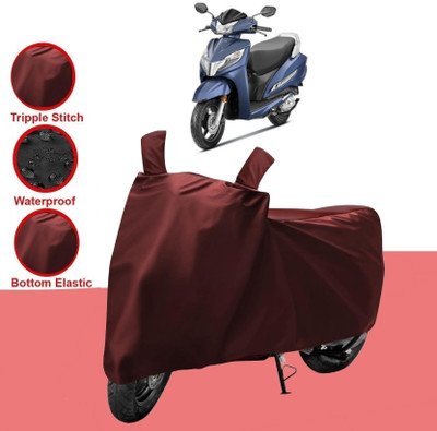 HWSXQAE Two Wheeler Cover for Honda(Maroon)