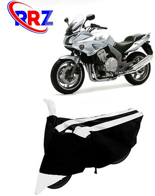 RRZ Waterproof Two Wheeler Cover for Honda(CBF 1000, Black, White)