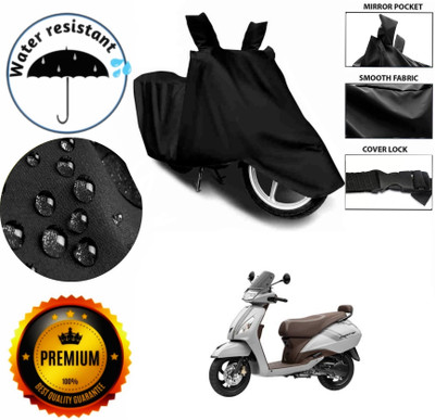 AIKOZIYA Waterproof Two Wheeler Cover for TVS(Jupiter, Black)