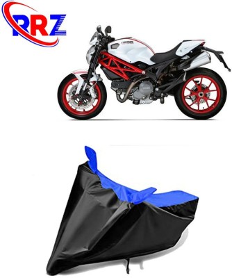 RRZ Waterproof Two Wheeler Cover for Ducati(Monster 796 S2R, Black, Blue)