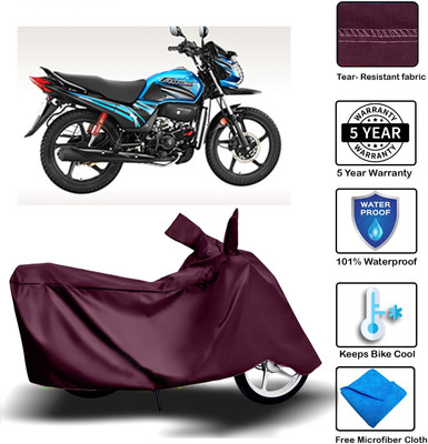 MISSION COLLECTION Waterproof Two Wheeler Cover for Honda(Passion Pro, Maroon)