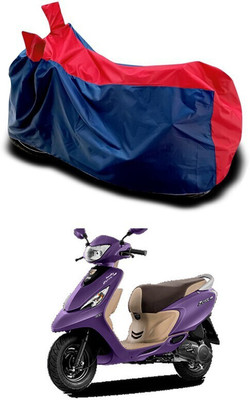 DeepShakshi AUTOMOTIVE Waterproof Two Wheeler Cover for TVS(Scooty Pep Plus, Red)