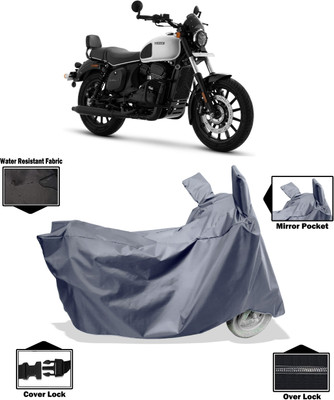 Amexride Two Wheeler Cover for Yezdi(Roadster, Grey)
