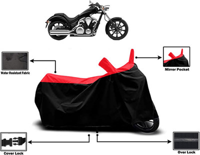 Amexride Two Wheeler Cover for Honda(VT 1300CX, Red)