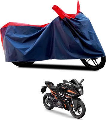 PAGORA Waterproof Two Wheeler Cover for KTM(RC 200, Black, Red)