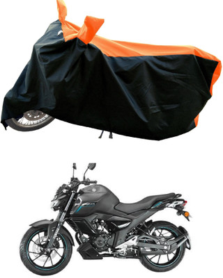 DeepShakshi AUTOMOTIVE Waterproof Two Wheeler Cover for Yamaha(FZS-FI V3 BS6 BS6, Orange)