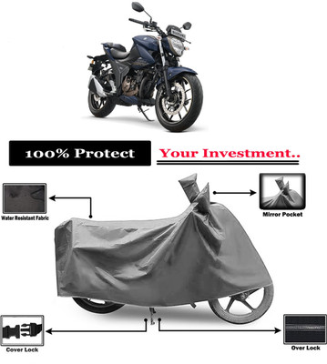 Amexride Two Wheeler Cover for Suzuki(Gixxer 250, Grey)