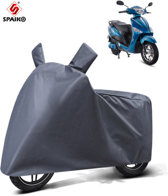 Spaiko Two Wheeler Cover for Hero Electric(Electric Optima, Grey)