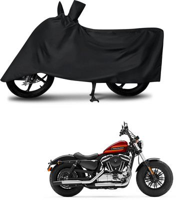 DeepShakshi AUTOMOTIVE Waterproof Two Wheeler Cover for Harley Davidson(Forty Eight, Black)