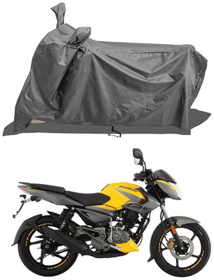 JC AutoHub Waterproof Two Wheeler Cover for Bajaj(Pulsar 125, Grey)
