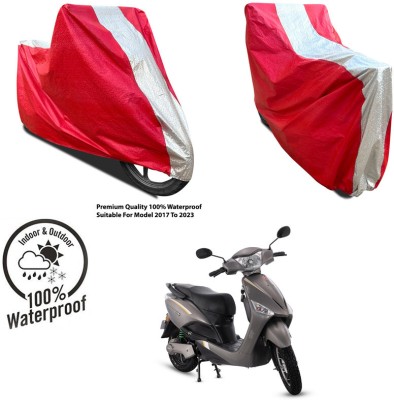 AUTOCAD Waterproof Two Wheeler Cover for KTM(RC 390 BS6, Silver, Red)