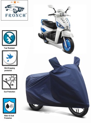 FRONCH Waterproof Two Wheeler Cover for Mahindra(Gusto 125, Blue)