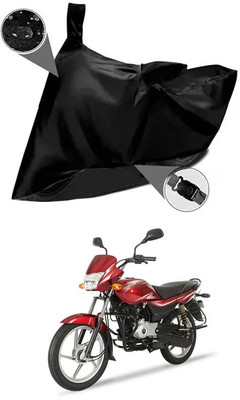 KEDIT Two Wheeler Cover for Bajaj(Platina 110 H-Gear, Black)