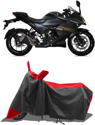 SPECTUS Two Wheeler Cover for Suzuki(Gixxer SF 250, Red)