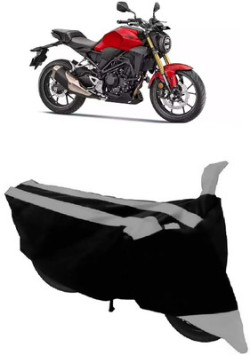 ABORDABLE Two Wheeler Cover for Honda(CB300R, Black, Grey)