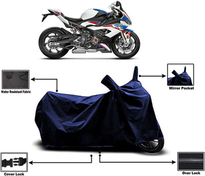 Amexride Two Wheeler Cover for BMW(S1000RR, Blue)