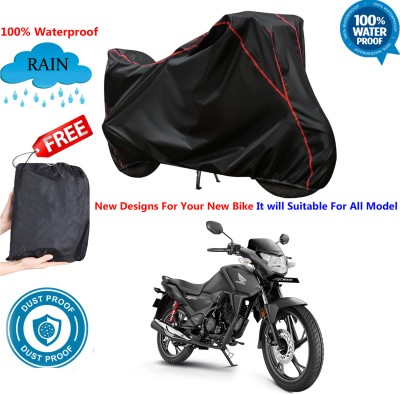 AUTOCAD Waterproof Two Wheeler Cover for Honda(SP 125, Black)