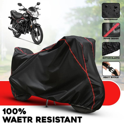 xodi Waterproof Two Wheeler Cover for Honda(CB Shine SP, Black, Red, Multicolor)