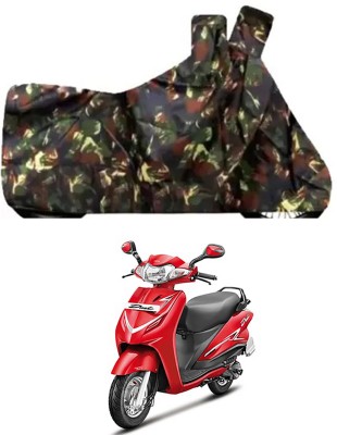 Furious3D Two Wheeler Cover for Hero(Duet LX 110CC, Multicolor)