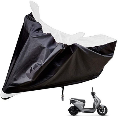 Auto Hub Two Wheeler Cover for Honda(Activa, White)