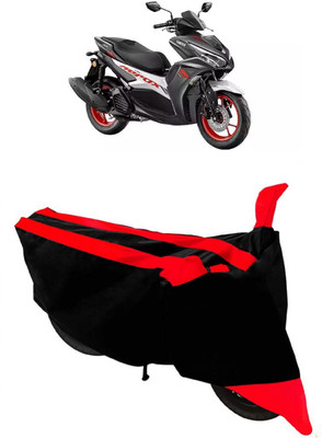 GANPRA Two Wheeler Cover for Yamaha(Aerox 155 Maxi, Black, Red)
