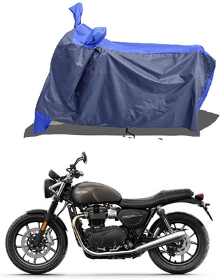 DeepShakshi AUTOMOTIVE Waterproof Two Wheeler Cover for Triumph(Street Twin, Orange)