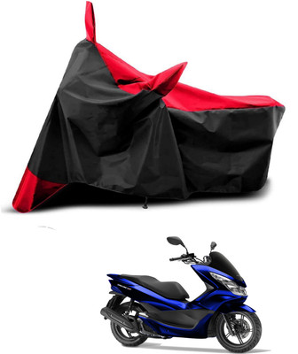AASHTIK MART Two Wheeler Cover for Universal For Bike(PCX 125, Red, Black)