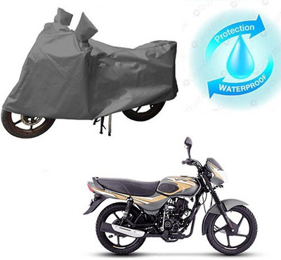 MMSSTAR Waterproof Two Wheeler Cover for Bajaj(CT100, Grey)