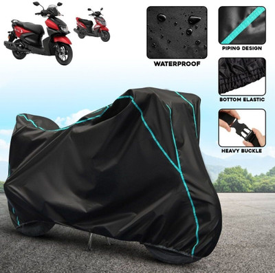 xodi Waterproof Two Wheeler Cover for Yamaha(RayZR 125, Black, Blue)