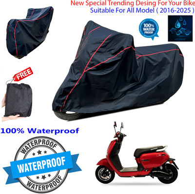 OliverX Waterproof Two Wheeler Cover for Okinawa(Lite, Black)