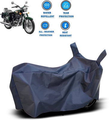 CODOKI Waterproof Two Wheeler Cover for Royal Enfield(Bullet 500, Blue)