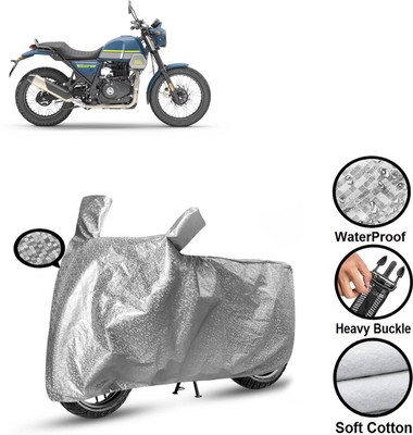 GOSHIV-car and bike accessories Waterproof Two Wheeler Cover for Royal Enfield(Silver)