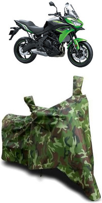 ATBROTHERS Waterproof Two Wheeler Cover for Kawasaki(Versys 650 BS6, Multicolor, Green)