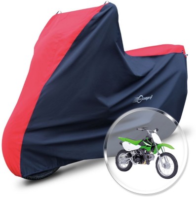 Neodrift Two Wheeler Cover for Kawasaki(KLX 110, Red, Black)