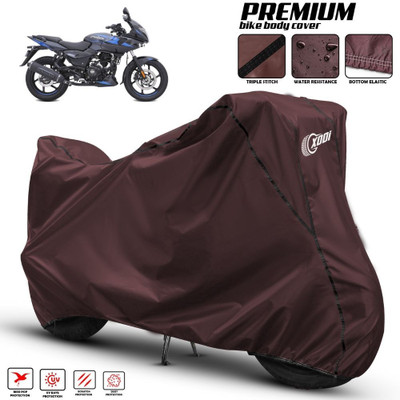 xodi Two Wheeler Cover for Bajaj(Pulsar 220 DTS-i, Maroon, Black)