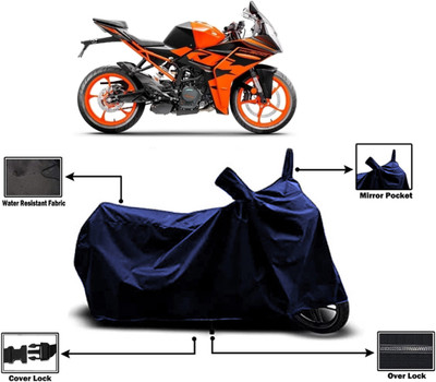 Amexride Two Wheeler Cover for KTM(RC 200, Blue)