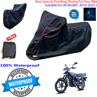 OliverX Waterproof Two Wheeler Cover for Bajaj(CT100, Black)
