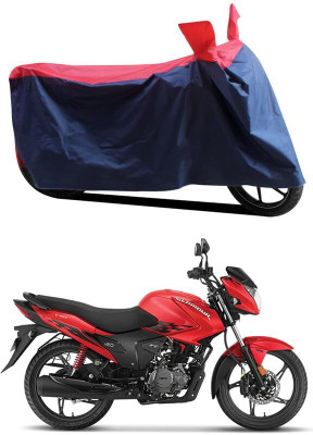AASHTIK MART Two Wheeler Cover for Hero(Glamour Blaze, Red, Blue)
