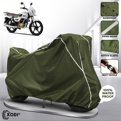 xodi Waterproof Two Wheeler Cover for TVS(Radeon, Green, White)