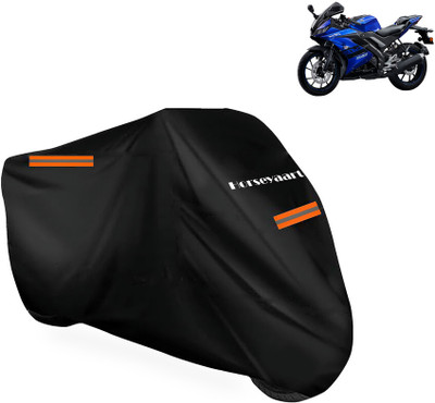 Horseyaart Waterproof Two Wheeler Cover for Yamaha(R15 V3, Black)
