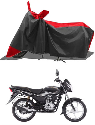 RRZ Two Wheeler Cover for Bajaj(Platina 110, Black, Red)