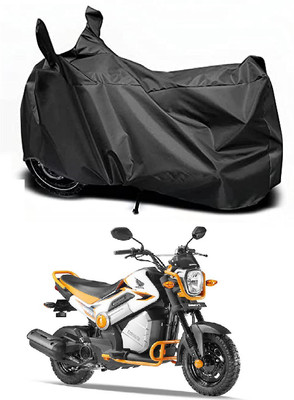 Auto Hub Waterproof Two Wheeler Cover for Honda(Navi, Black)