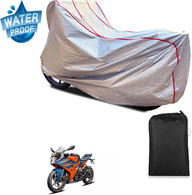 PAGORA Waterproof Two Wheeler Cover for KTM(RC 390 BS6, Silver)