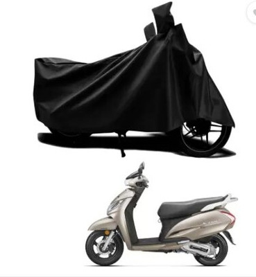 Tritika Waterproof Two Wheeler Cover for Honda(Activa 125, Black)