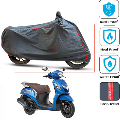 FAMEXON Waterproof Two Wheeler Cover for Yamaha(Fascino, Blue)